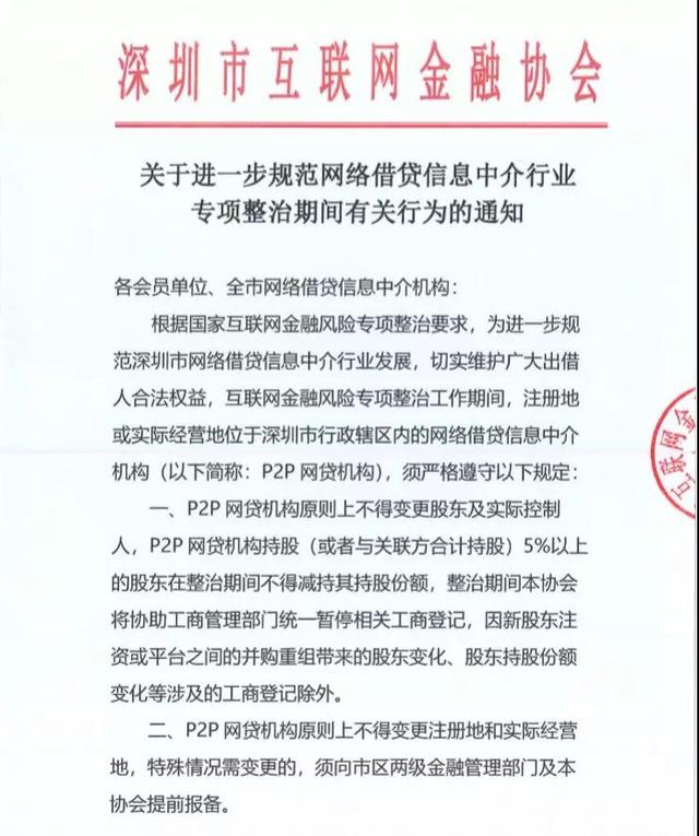 深圳互金协会：十条自律规定 保障出借人合法权益